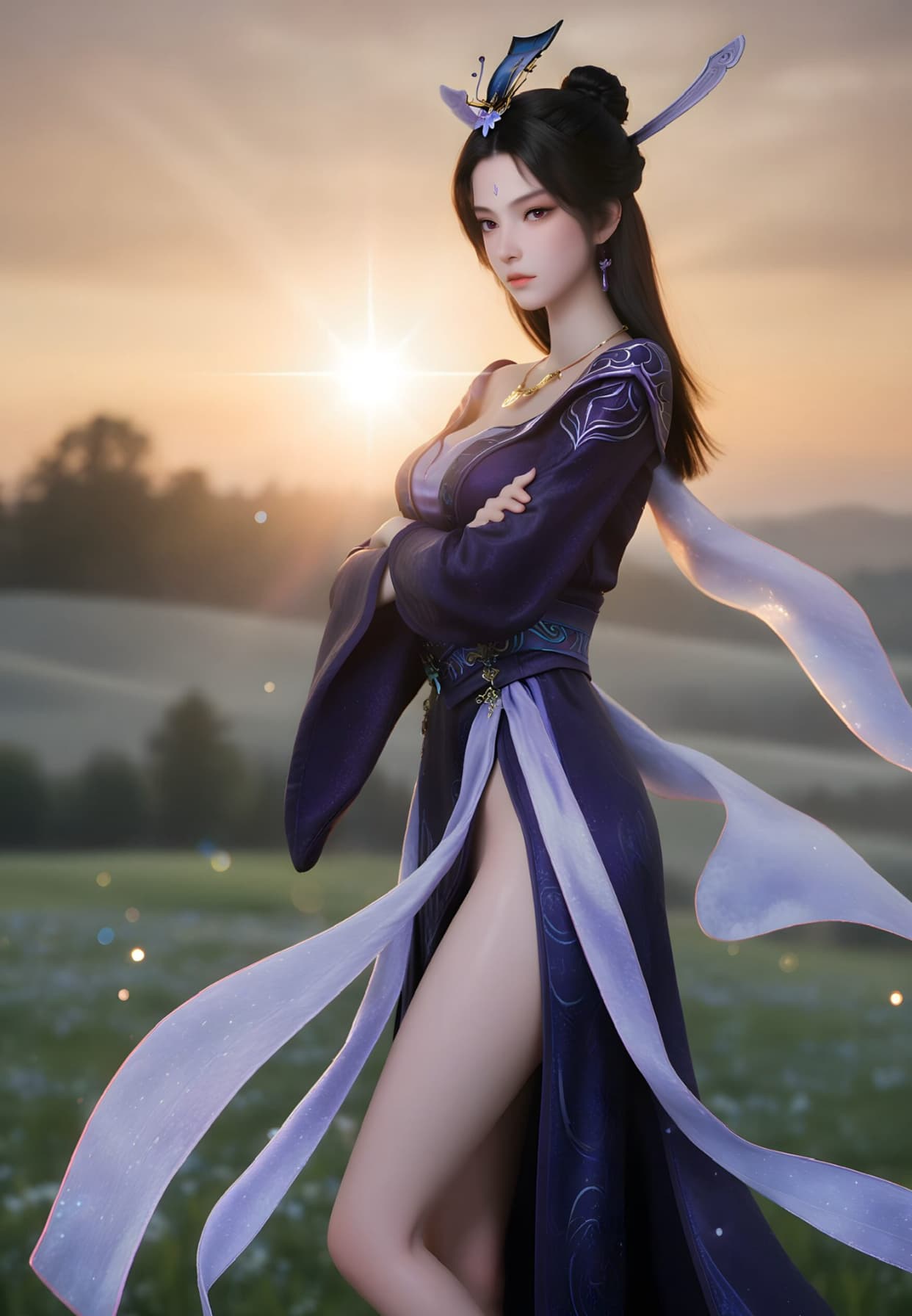 遮天-紫霞-Ai国漫绘画