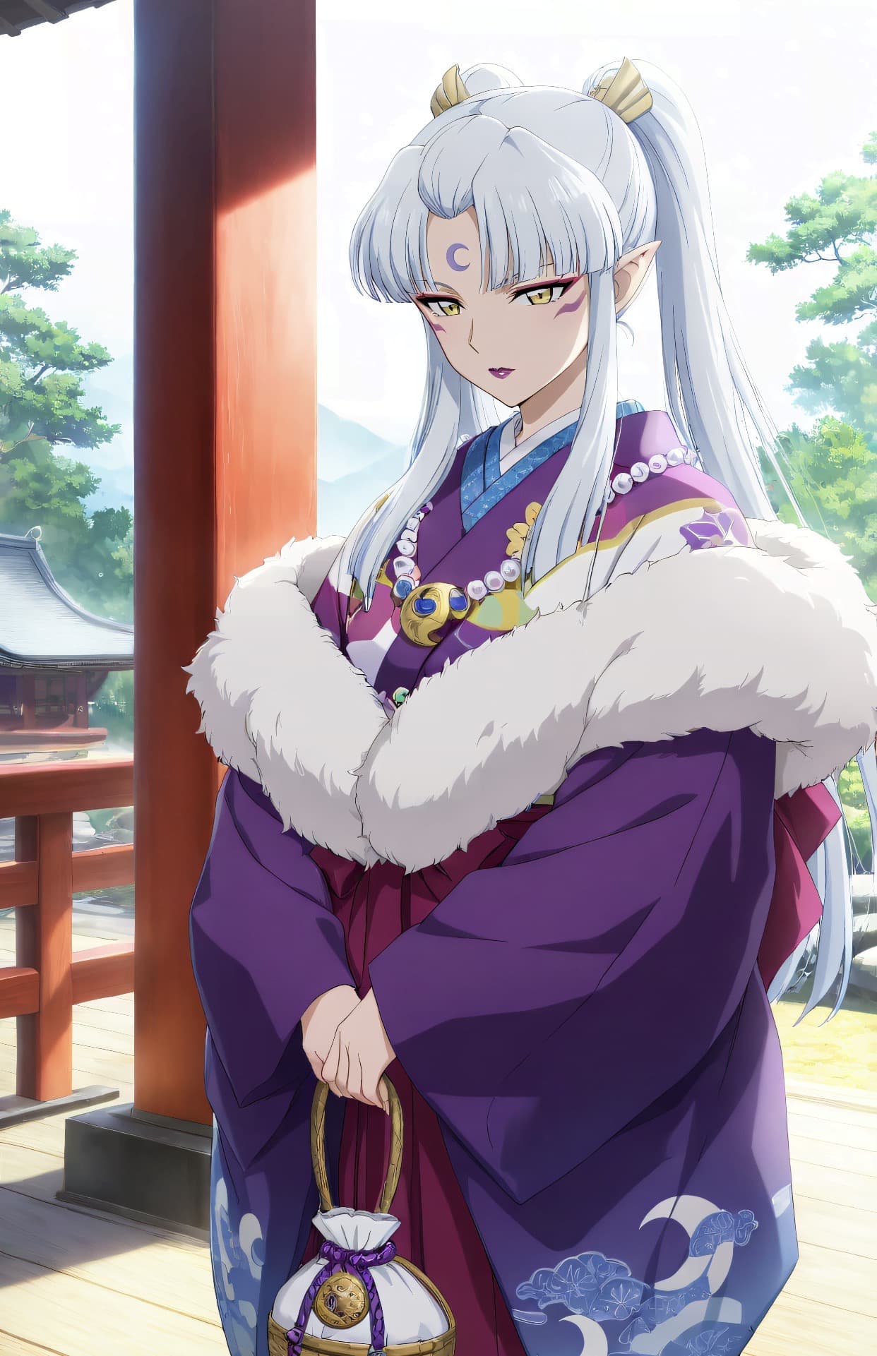 犬夜叉-凌月仙姬-Ai国漫绘画