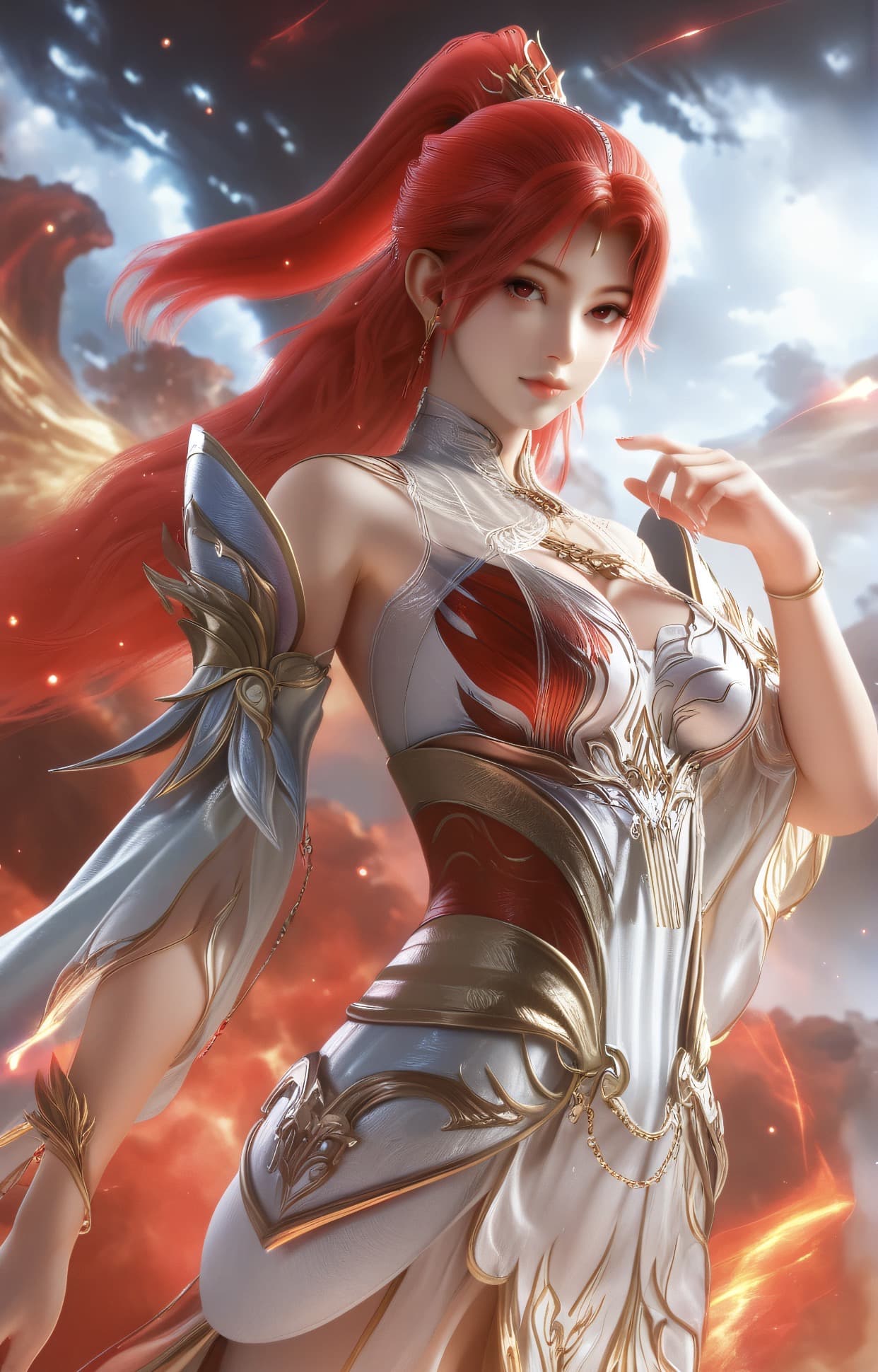 百炼成神-火允儿-Ai国漫绘画