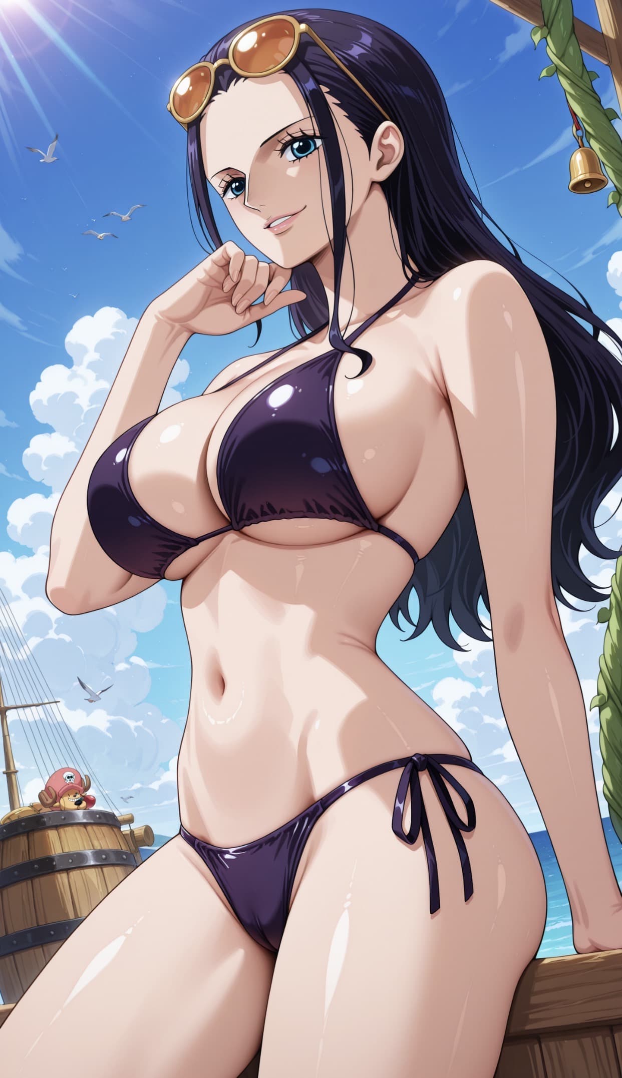 海贼王-妮可·罗宾-Ai国漫绘画