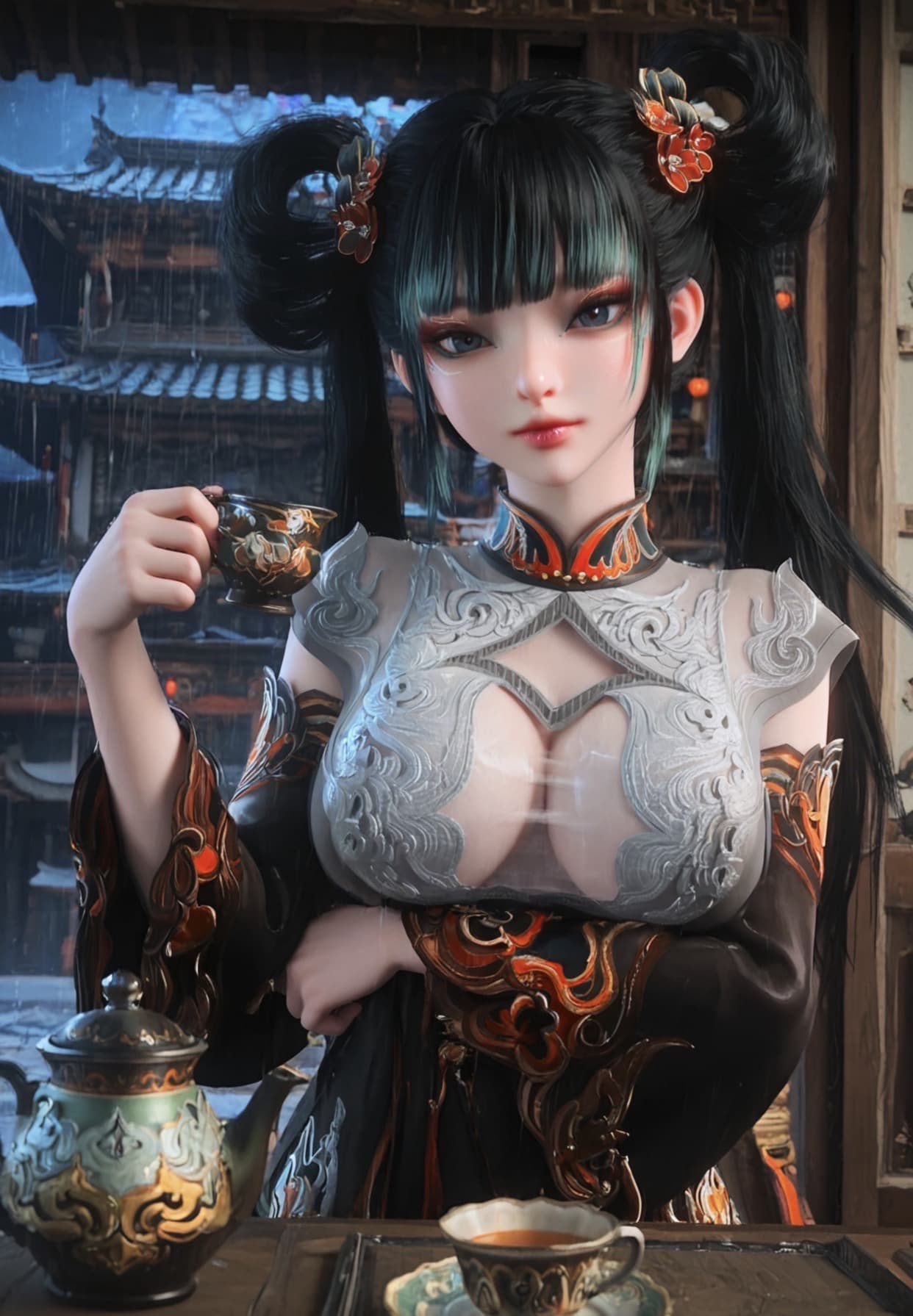 神国之上-宁小龄-Ai国漫绘画