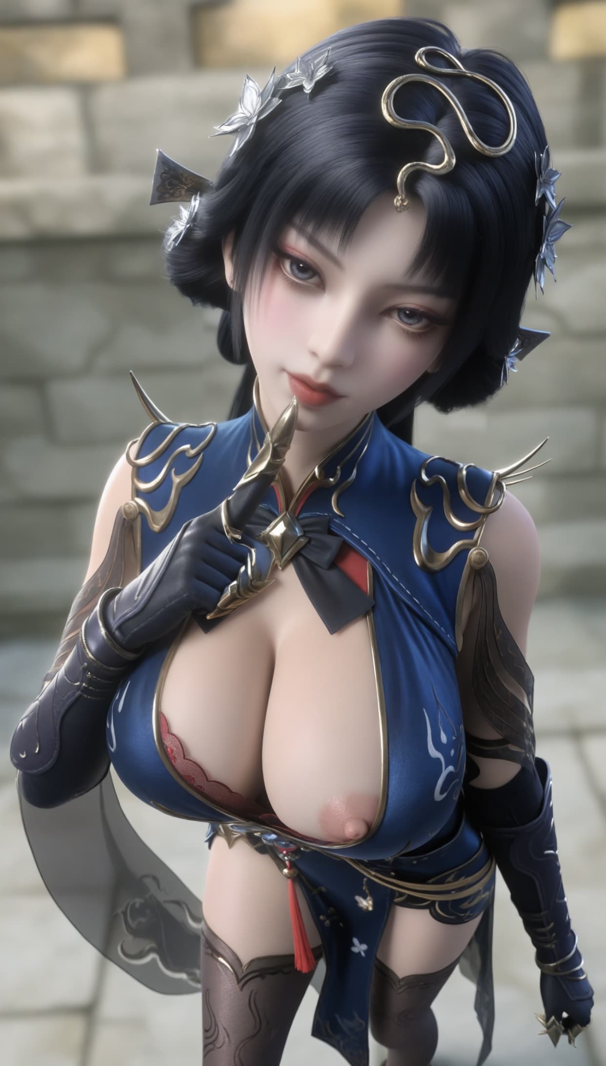 玄界之门金小钗AI绘画美图